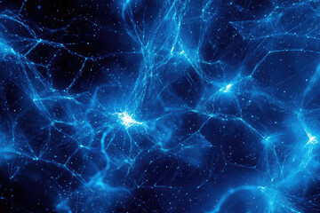 Abstract blue network connection background