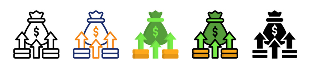 Profit Growth Multyple Style Icon
