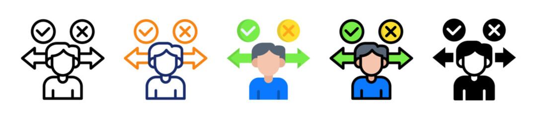 Decision Making  Multyple Style Icon