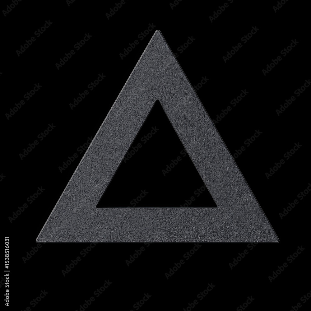 Poster abstract black triangle on dark background for graphic design use