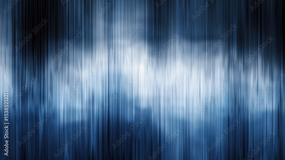 Poster abstract blue gradient background with vertical lines creating sense of depth and movement, evoking 