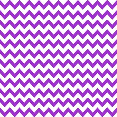 Seamless chevron pattern with violet zigzag lines on white background