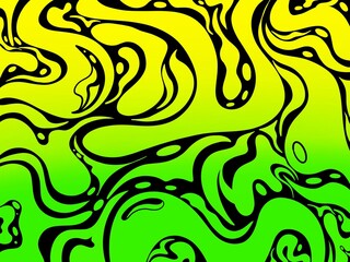 abstract background, abstract background with a unique curved line pattern and green-yellow color gradation, not ai generate