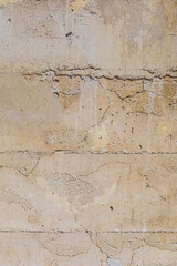 Aged Concrete Wall Texture Background with Horizontal Cracks