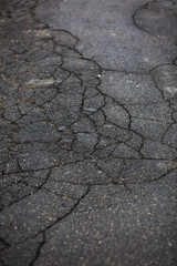 asphalt texture with cracks