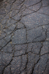 asphalt texture with cracks