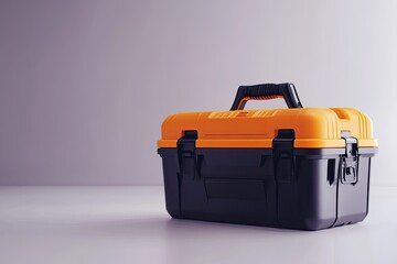 Detailed Color Image of Toolbox with Tools on White Background Isolated 3D Illustration