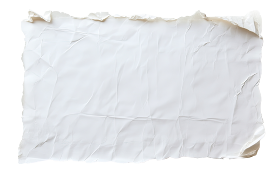 Crumpled, off-white paper sheet - Powered by Adobe