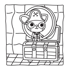 Dog Moments - Cute Puppy Life Coloring Pages | Fun Dog Activities | Dog coloring page | Line art vector illustration