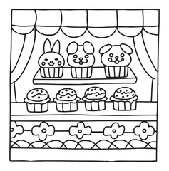 Dog Moments - Cute Puppy Life Coloring Pages | Fun Dog Activities | Dog coloring page | Line art vector illustration