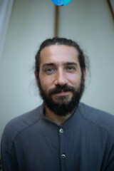 Fototapeta premium portrait of a man with beard smiling