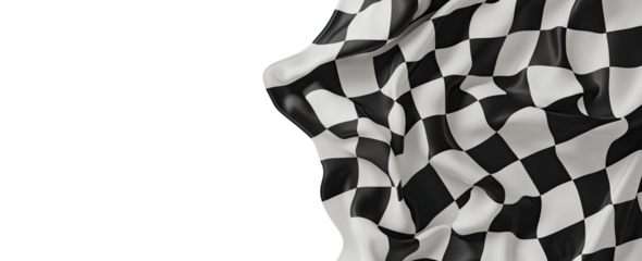 Checkered Flag in Motion