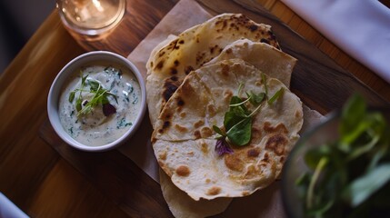 bread with cheese and herbs