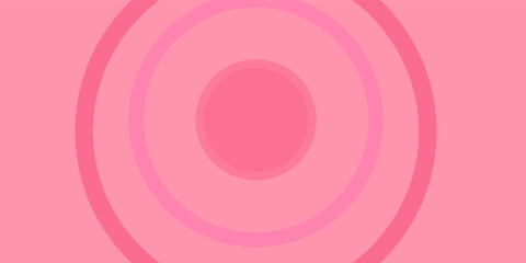 Pink Concentric Circles Background. Vector EPS 10