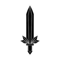 Sword Blade Embedded with Quartz Core