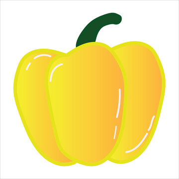 Yellow Bell Peppers icon vector
