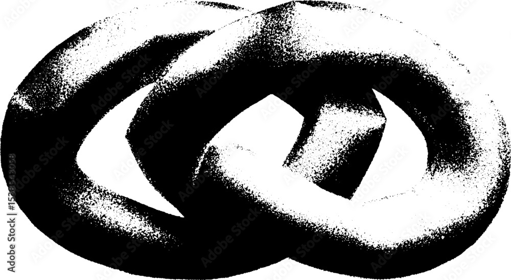 Poster celtic knot high contrast black and white abstract design for artistic and decorative use