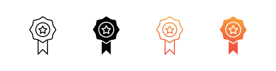 Quality Multiple Style Icon Set Vector 