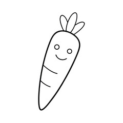 vector illustration of a carrot