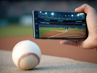 Capturing the excitement of a baseball game from the stands with a smartphone