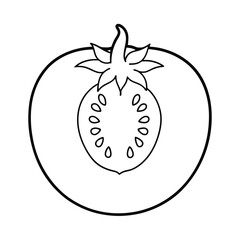 vector illustration of a pear