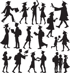 Obraz premium Graduation and education-related scenes