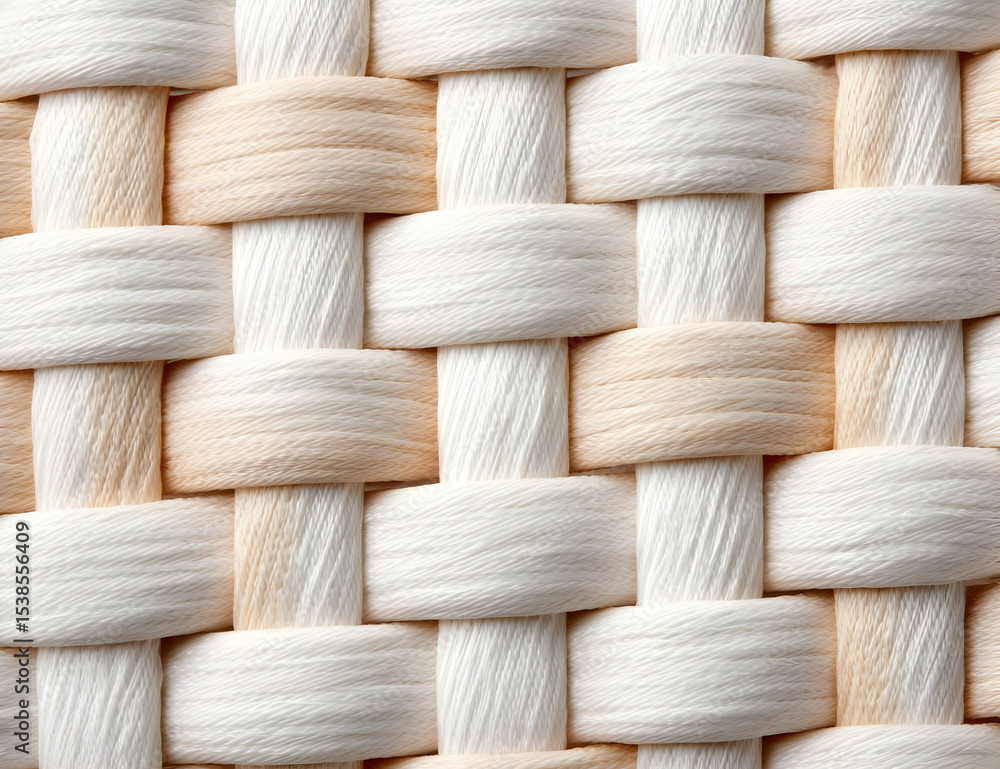 Poster this image showcases a close-up of woven fibers with soft textures and harmonious colors, perfect fo