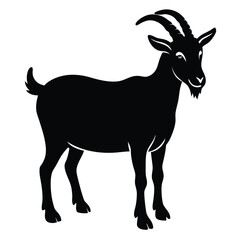 Obraz premium cashmere- goat vector sihouette