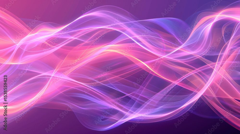 Poster dynamic waves of vibrant colors create mesmerizing visual effect, showcasing fluid motion and energy