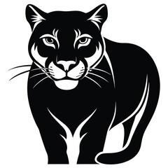 cougar vector sihouette