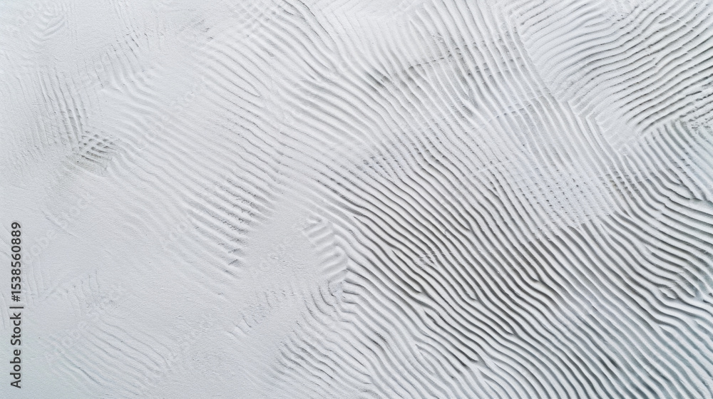 Poster minimal abstract background with thin black wave lines creating textured surface, evoking sense of c