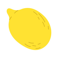 Fototapeta premium Ripe lemon. lemon fruit. Vector illustration.