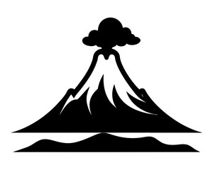 Volcano Vector Art