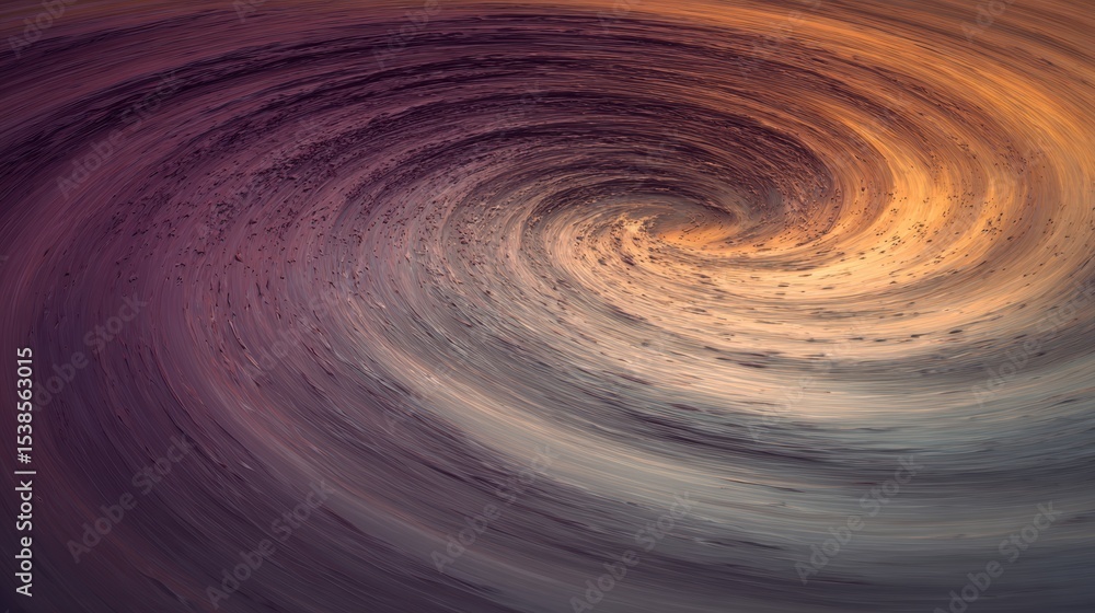 Poster Swirling Colors Create a Mesmerizing Spiral Pattern in Deep Earthy Tones During Twilight Hours