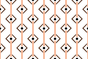 Seamless geometric rhombus pattern. Vector Illustration.