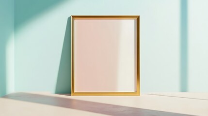 empty frame on a wall