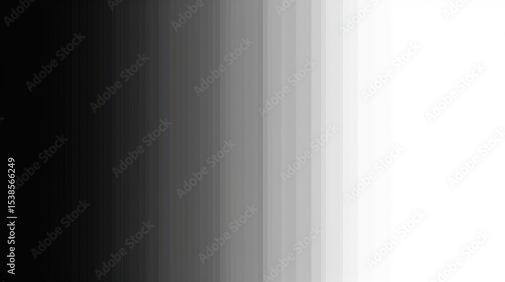 Poster smooth gradient from black to deep gray, transitioning to white, creating serene and calming visual 