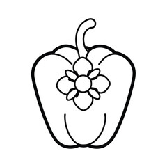 vector illustration of an apple