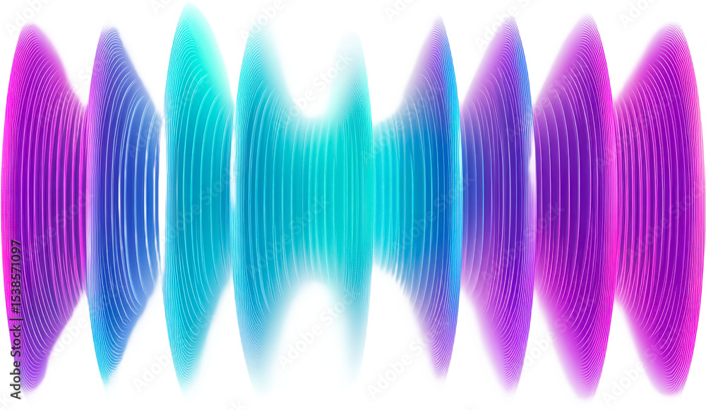 Poster abstract colorful wave patterns