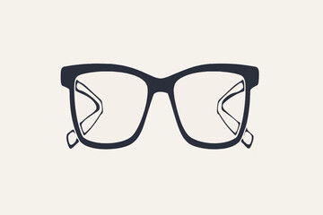 Fototapeta premium Glasses icon, vector illustration design. Glasses collection.