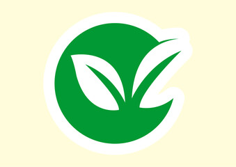 vector illustration of green leaf