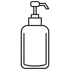 Hand Sanitizer Dispenser Line Art