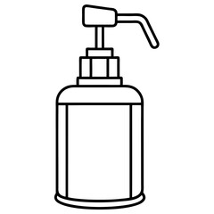 Hand Sanitizer Dispenser Line Art