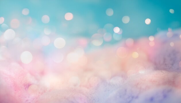 Fototapeta soft cloudy gradient pastel bokeh background in sweet color