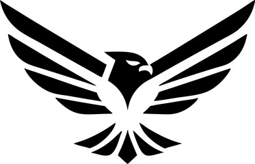 Eagle logo vector, symbol of power, leadership, and pride.