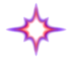 purple star on black background