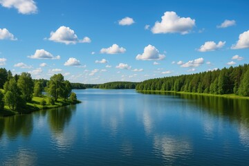 Obraz premium Stunning waterscape with serene surroundings