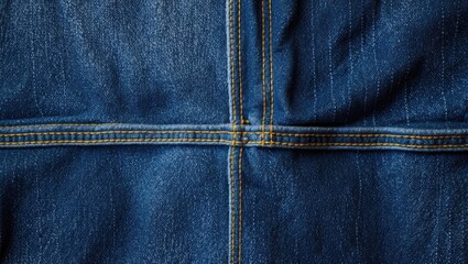 Close-up shot of plain denim fabric background