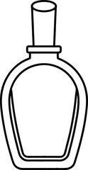 nail polish glass bottle icon.
