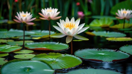 Elegant aquatic flower for skincare